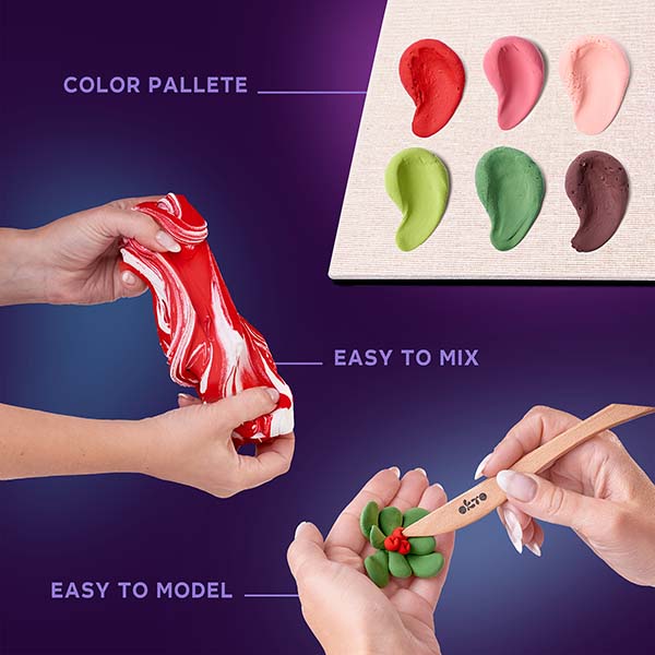 Pyssel vuxna Blommor lera Passion 3