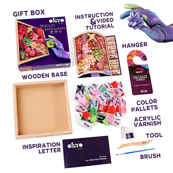 Pyssel vuxna Blommor lera Passion översikt 2