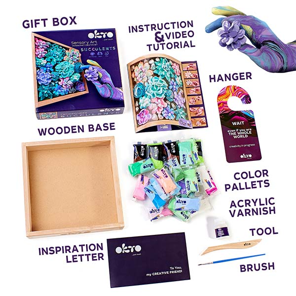 Pyssel vuxna Blommor lera Tenderness översikt 2