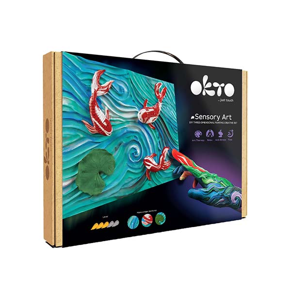 Pyssel vuxna Måla med lera Koi