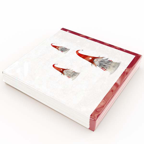 Matservetter 20p Julvätte vit förpackning