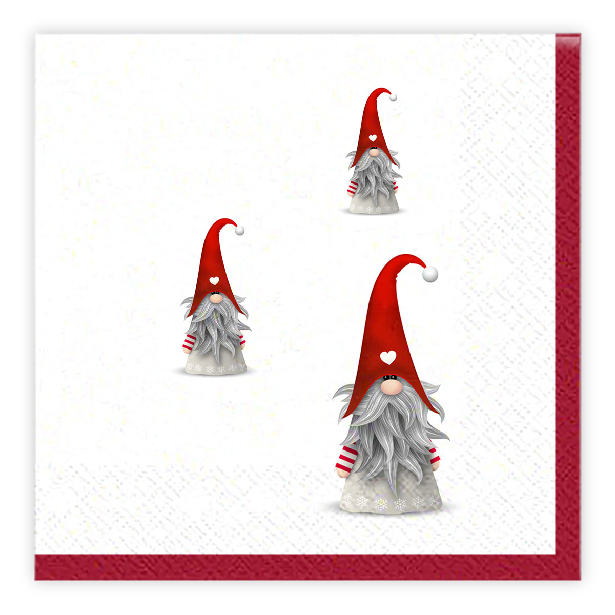 Matservetter 20p Julvätte vit