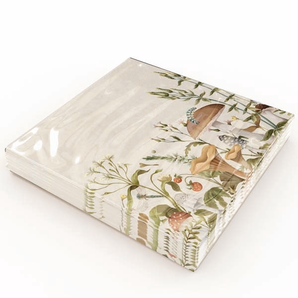 Matservetter 20p Svamp Beige paket