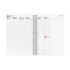 Almanacka A5 Marble 2025 uppslag