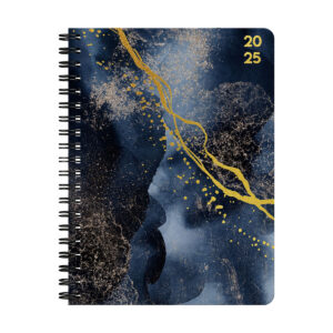 Almanacka A6 Black Marble 2025