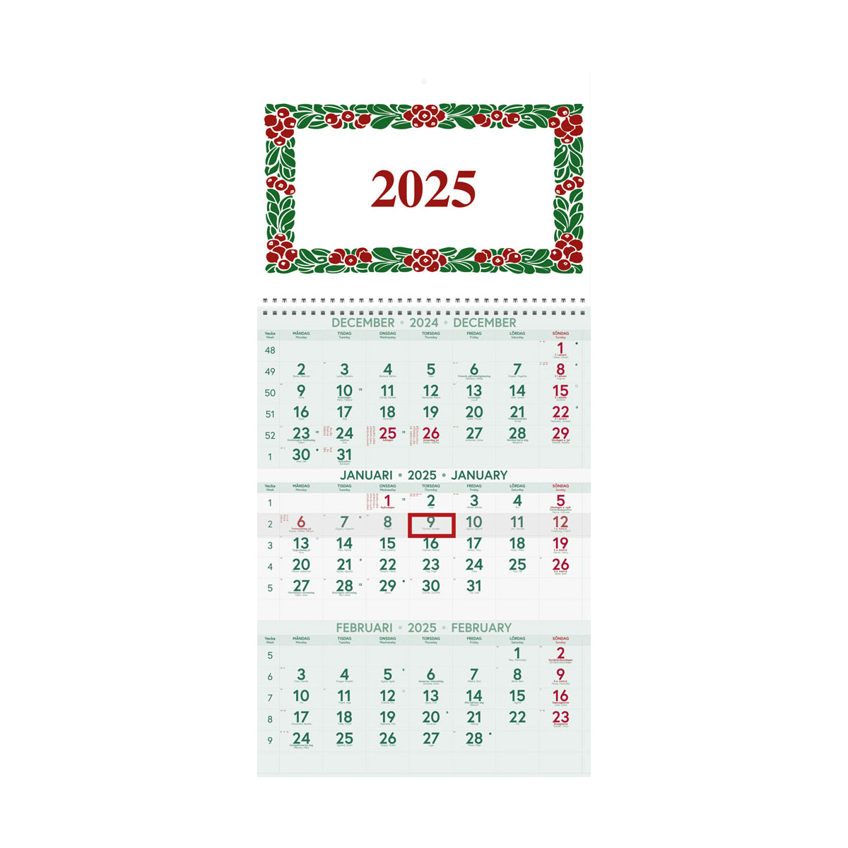 Planeringskalender Lingontriss 2025