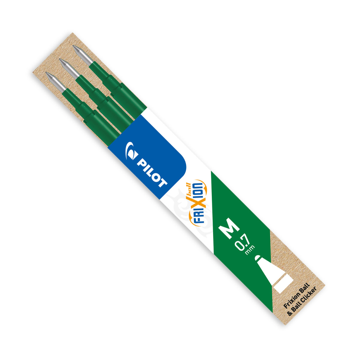 Refill Pliot FriXion Grön 0.7 3-pack Refill Pliot FriXion Grön 0.7 3-pack