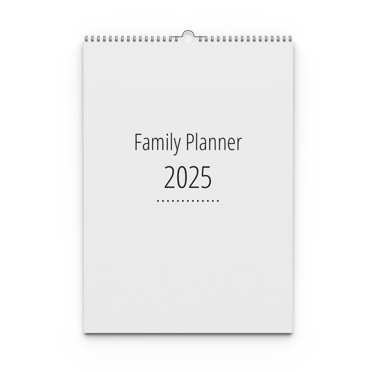 Family Planner 8 kolumner 2025 Omslag