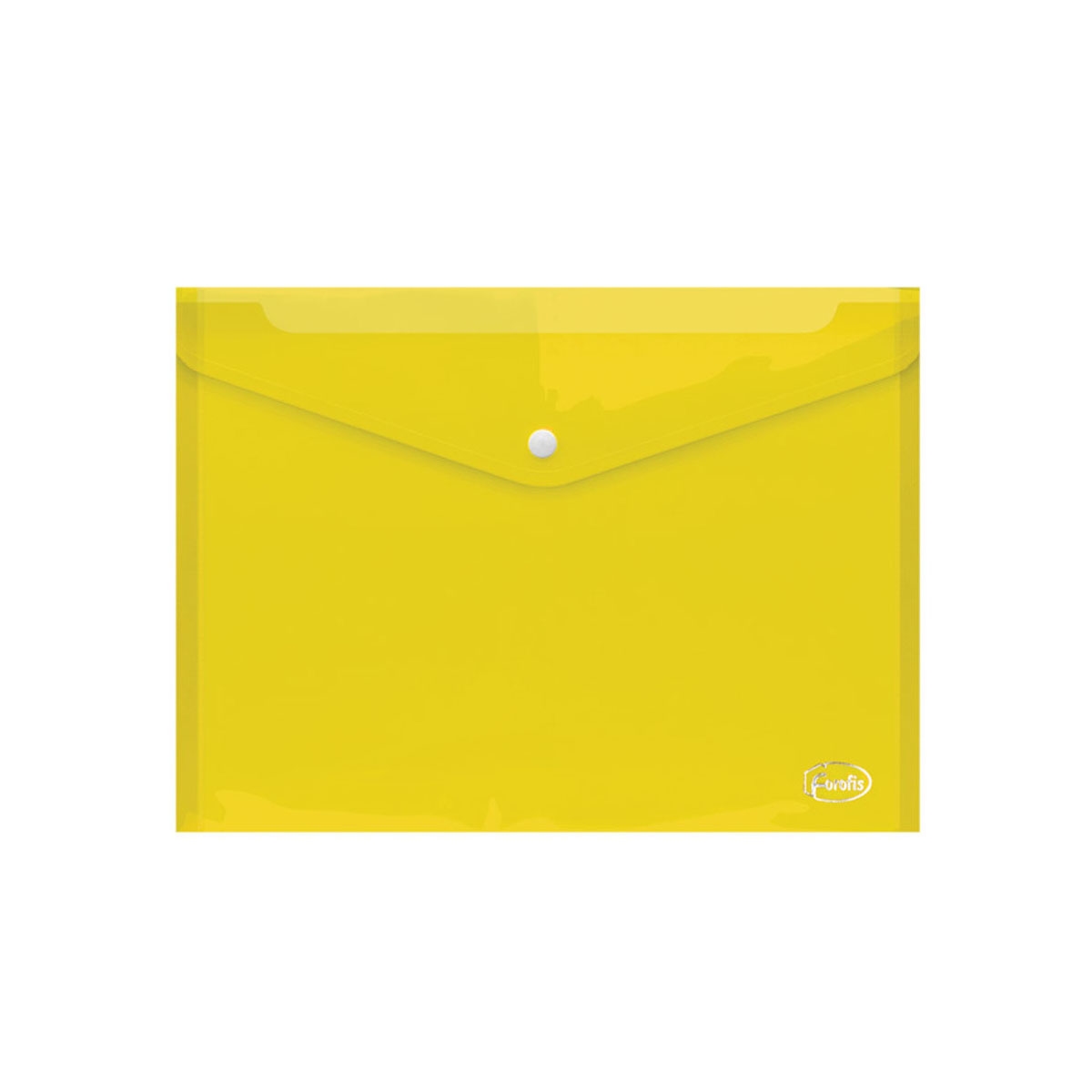 Plastmapp A4 med låsning gul