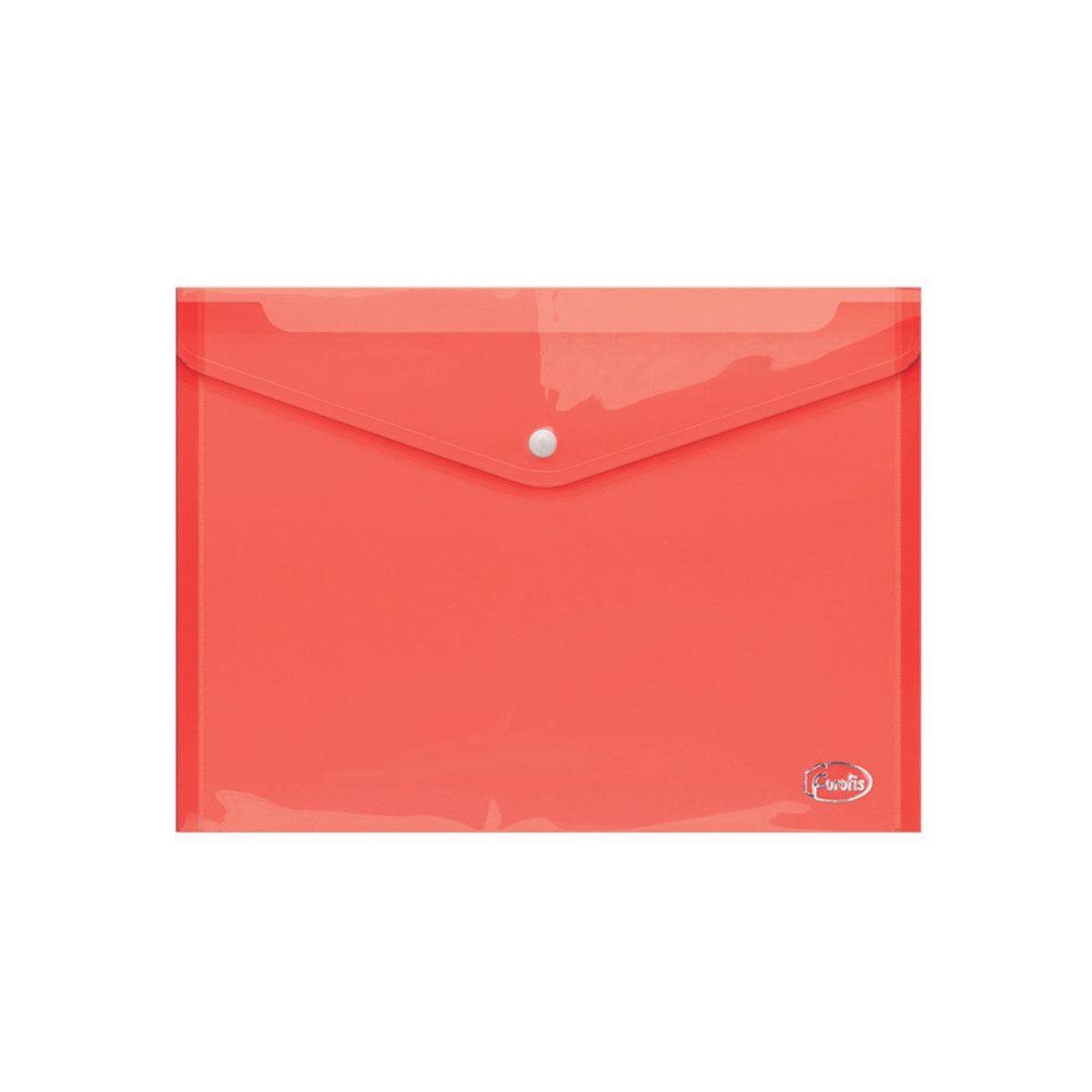 Plastmapp A4 med låsning röd