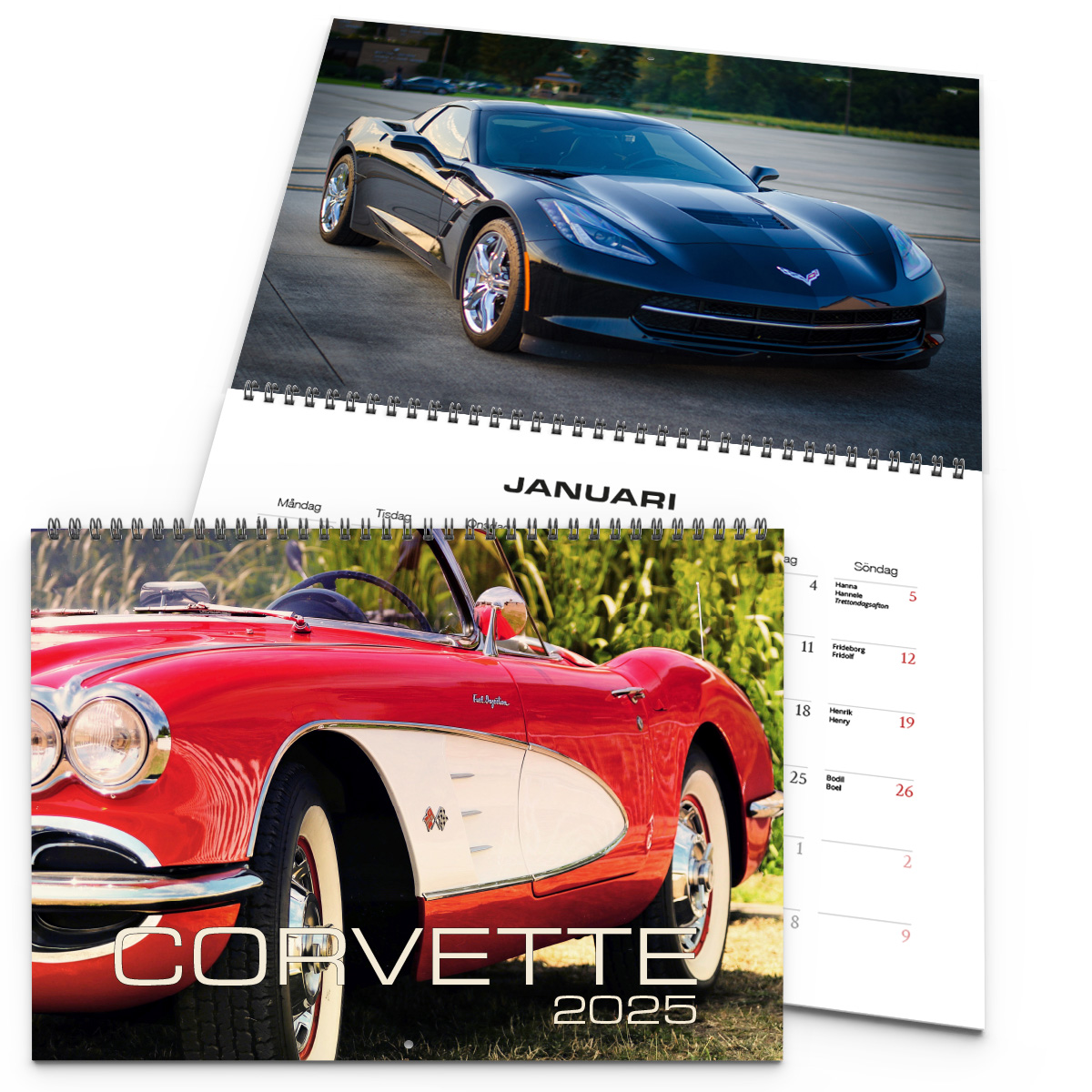 Väggkalender Corvette 2025