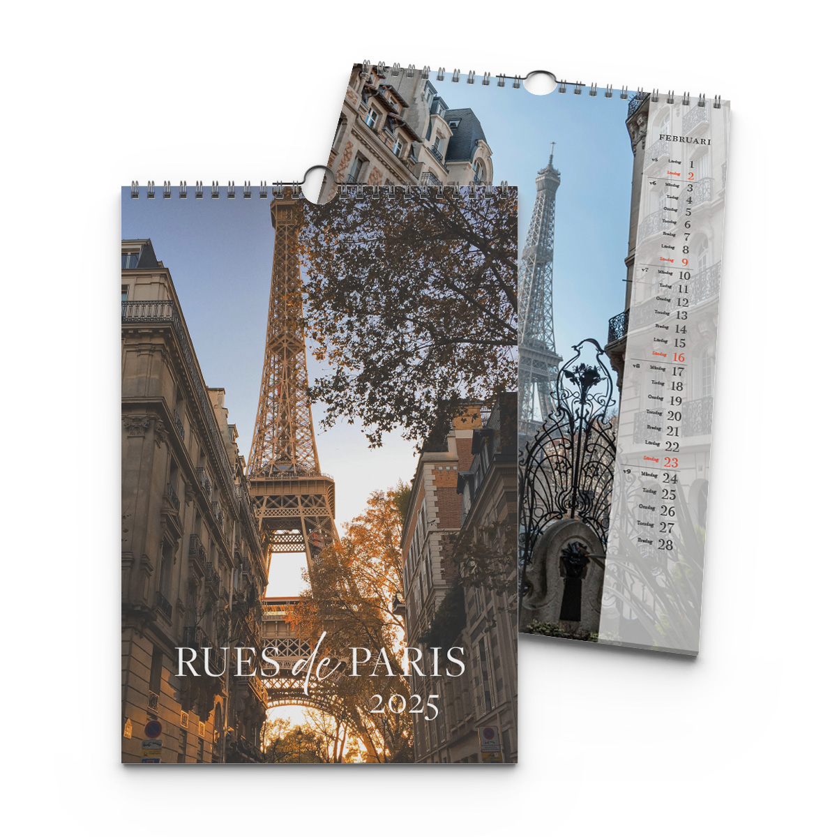 Väggkalender Paris 2025