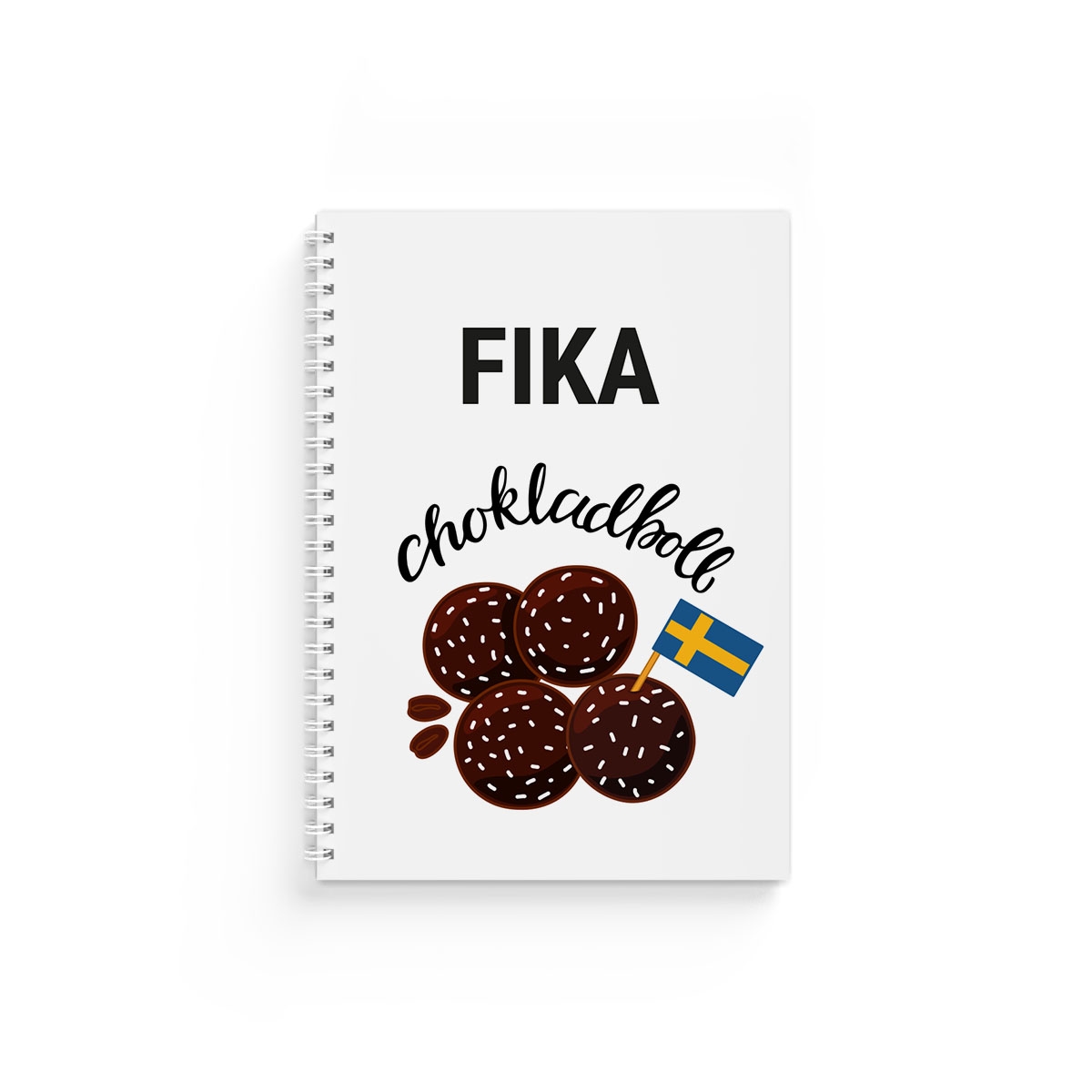Anteckningsbok A5 Fika Chokladboll