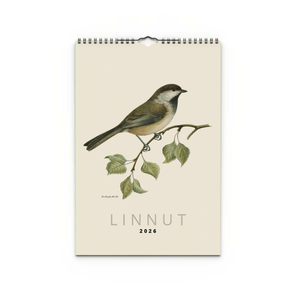 Väggkalender Fåglar 2026 Finsk omslag