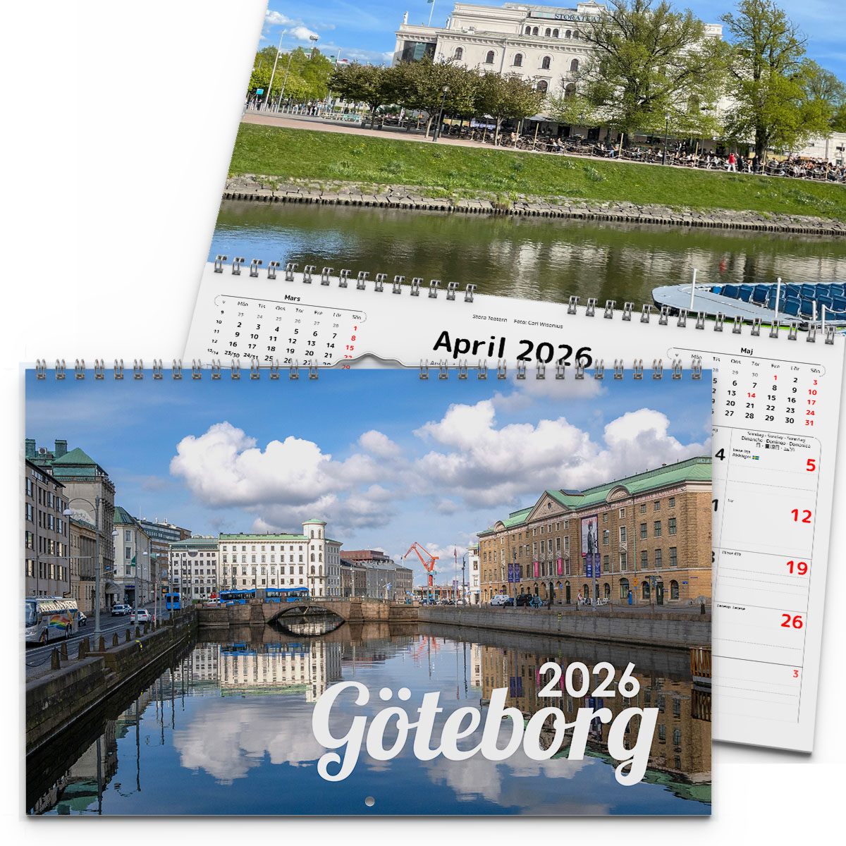 Väggkalender Göteborg 2026