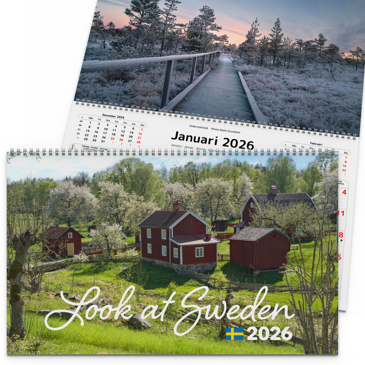 Väggkalender Look at Sweden Panorama 2026