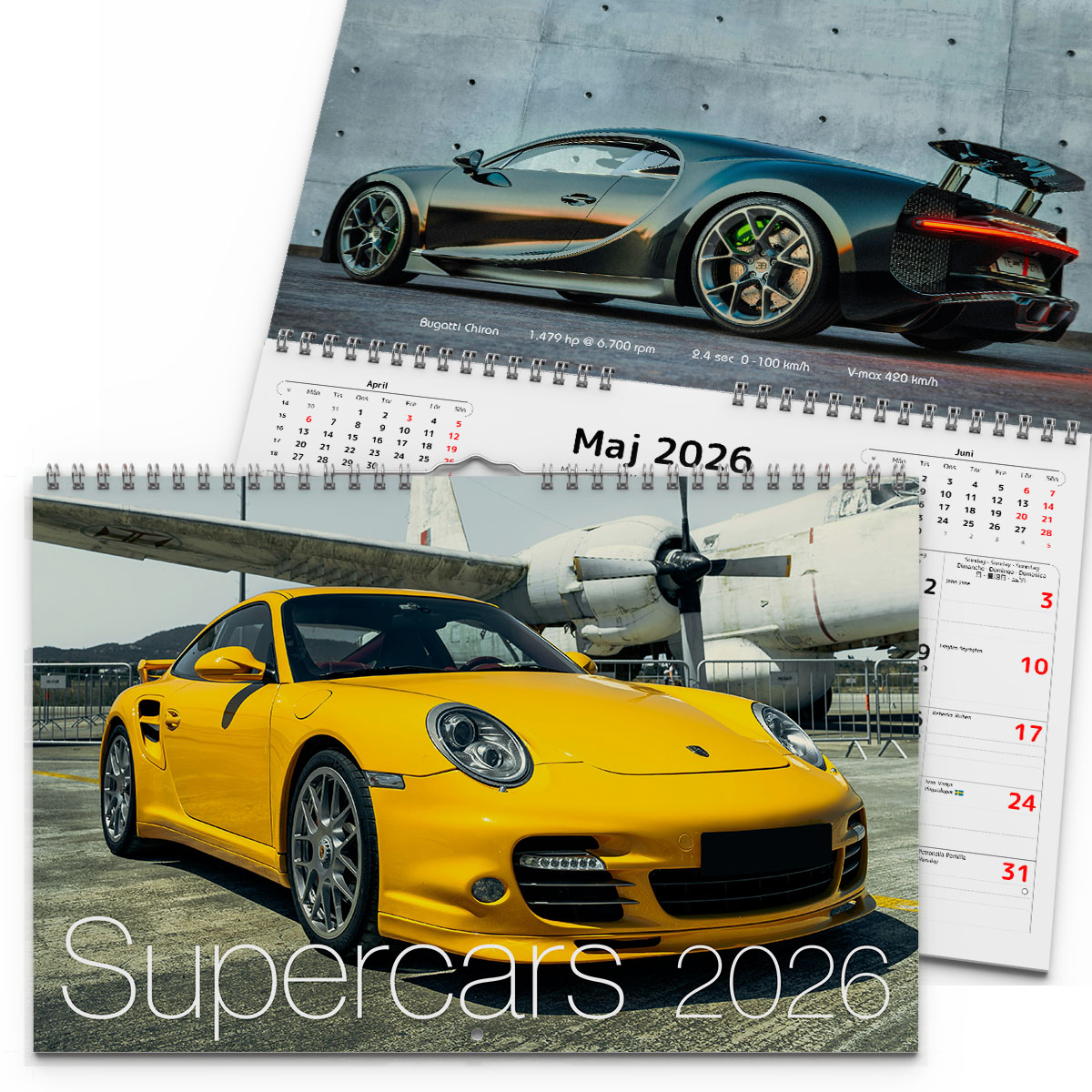Väggkalender Supercars 2026