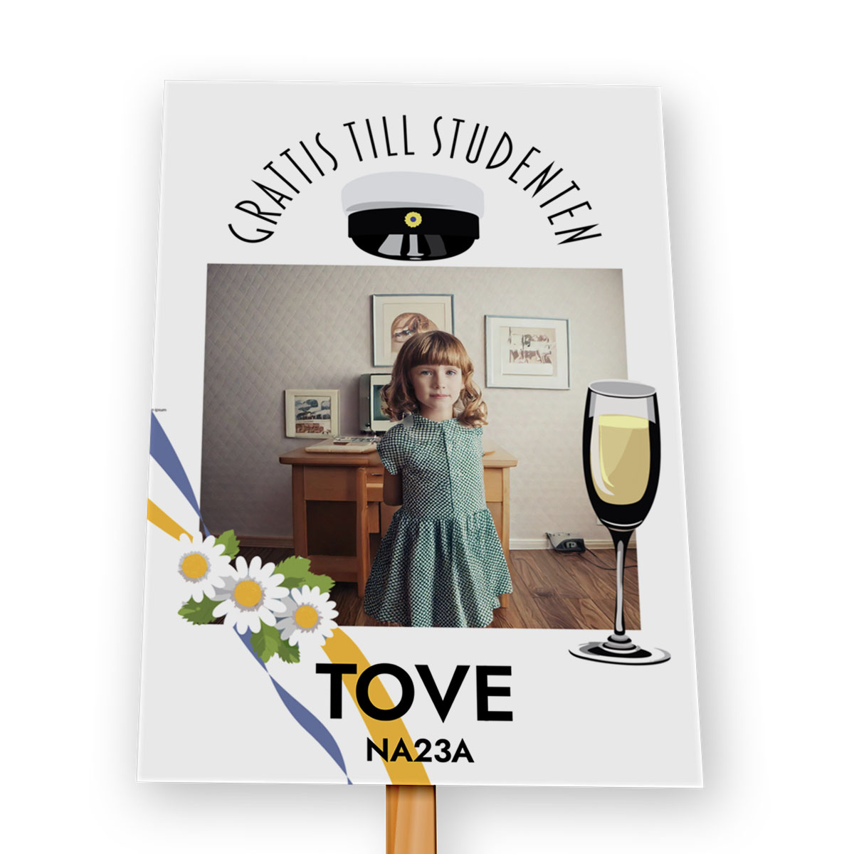 Studentplakat Grafisk Vit Studenten 2