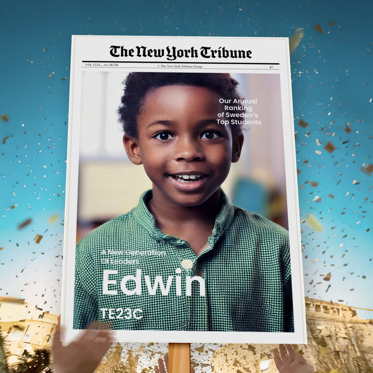 Studentplakat The New York Tribune
