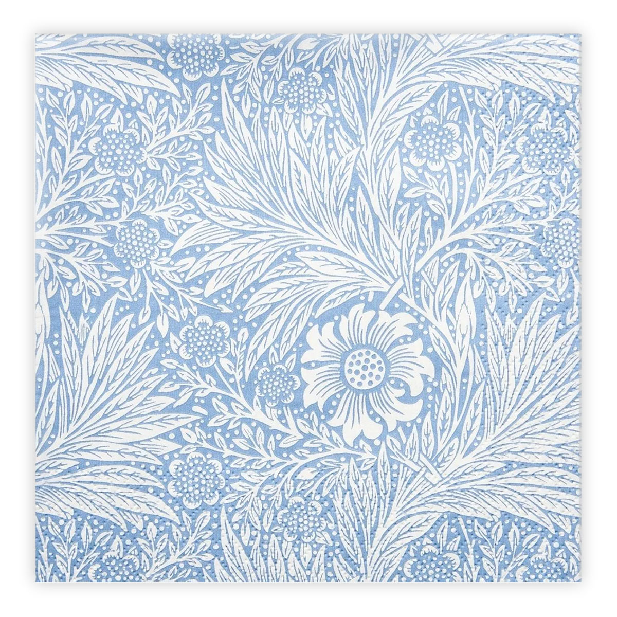 Matservetter 20p William Morris Marigold ljusblå 040412