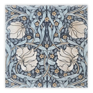 Matservetter 20p William Morris Pimpernel blå 040405