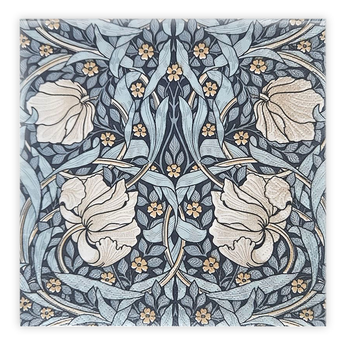 Matservetter 20p William Morris Pimpernel blå 040405