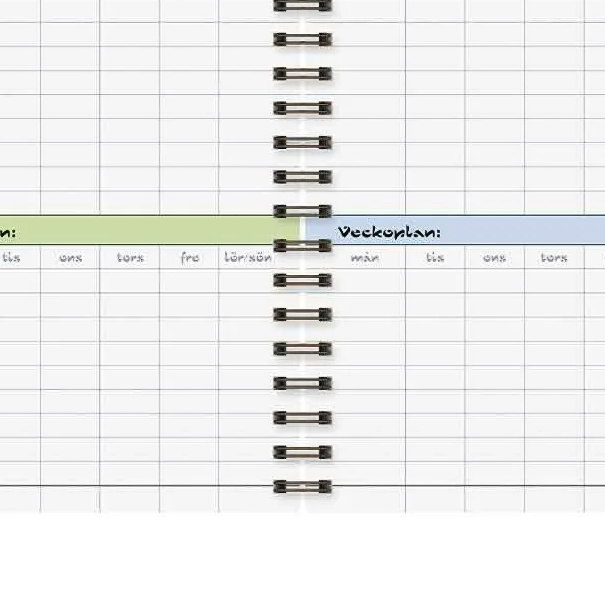 Familjeplaneraren A5 2025-2026 18 månader uppslag