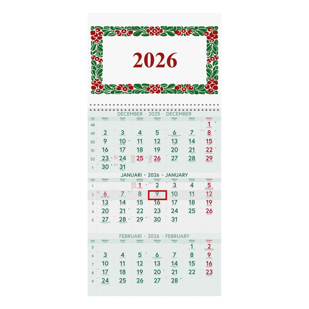 Planeringskalender Lingontriss 2026