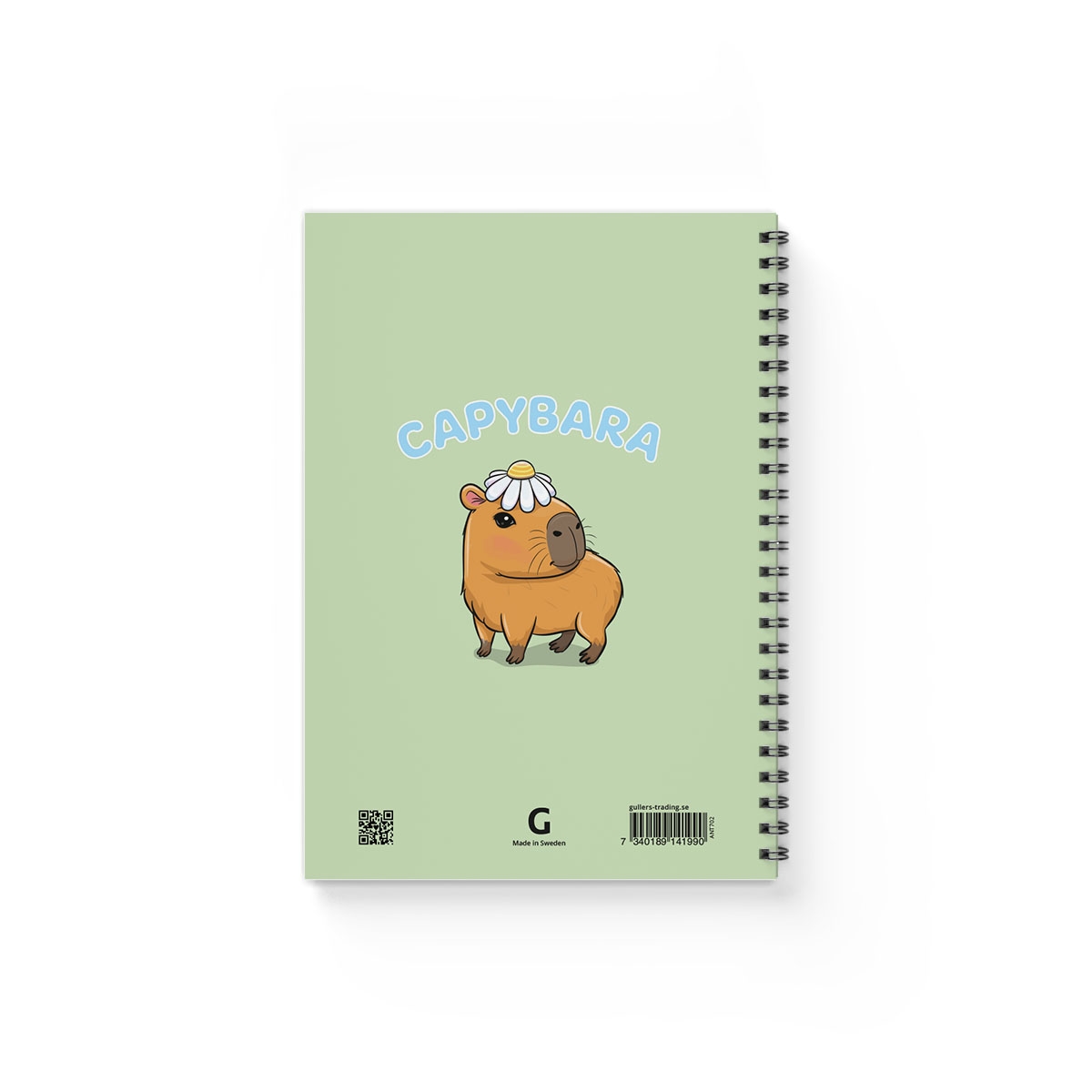 Skissblock Kapybara A5 baksida