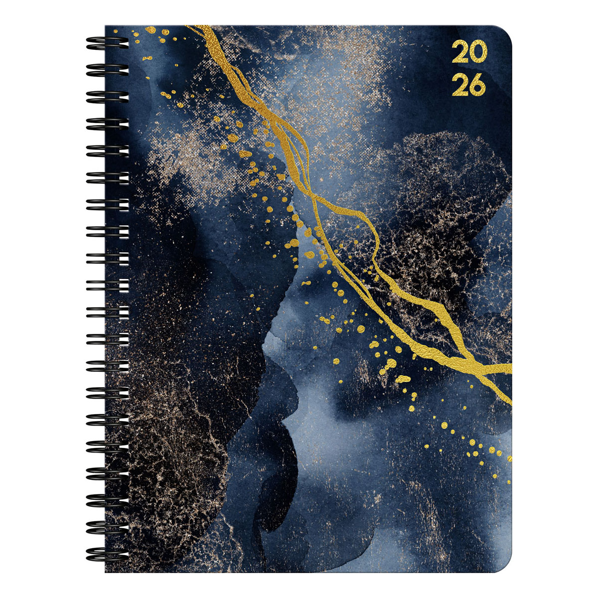 Almanacka A6 Black Marble 2026