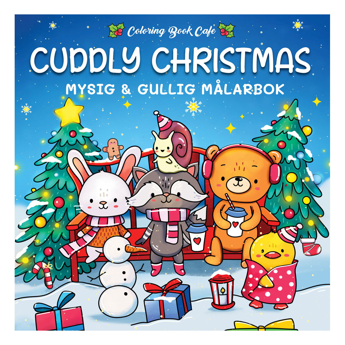 Cozy Målarbok Cuddly Christmas