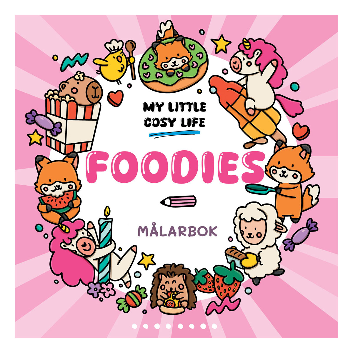 Cozy Målarbok Foodies
