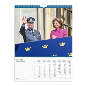 Väggkalender Kungafamiljen 2026 uppslag