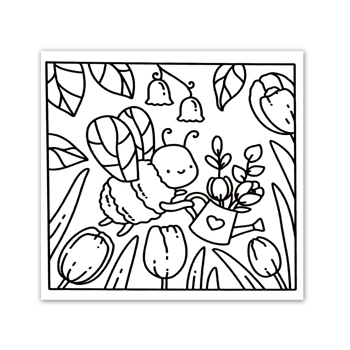 Cozy Målarbok Garden Cuties