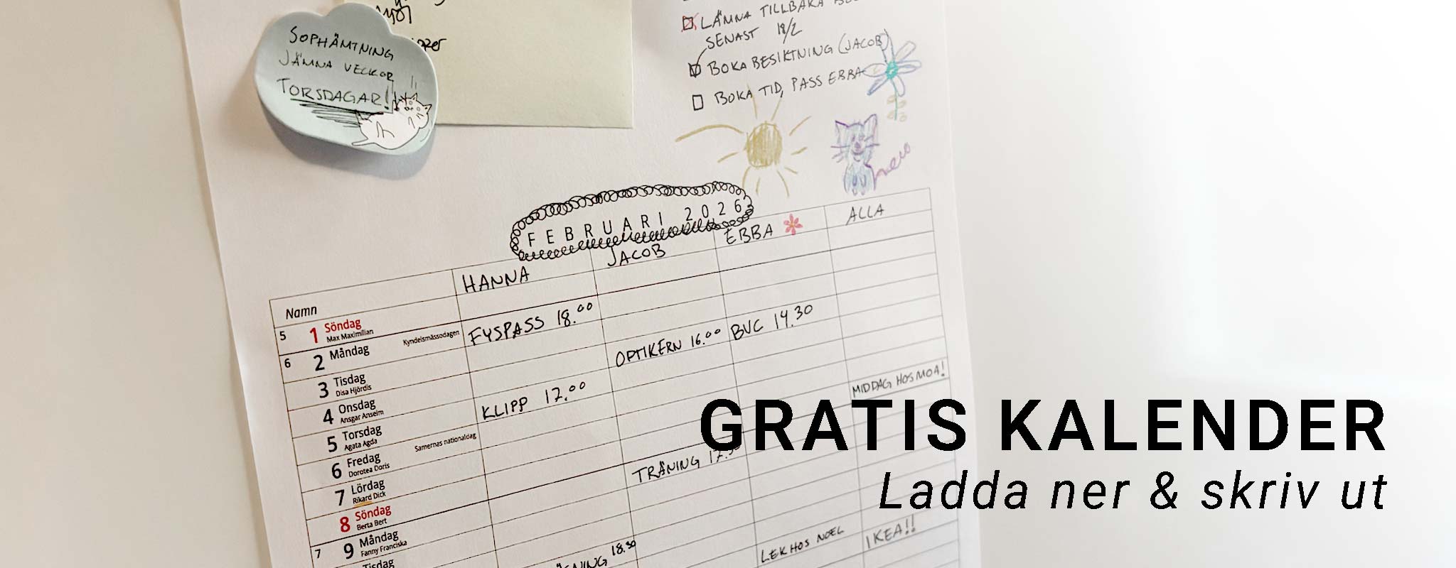 Gratis kalender Gratis kalender
