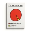 Anteckningsbok Ohh Deer I rather be drawing cats