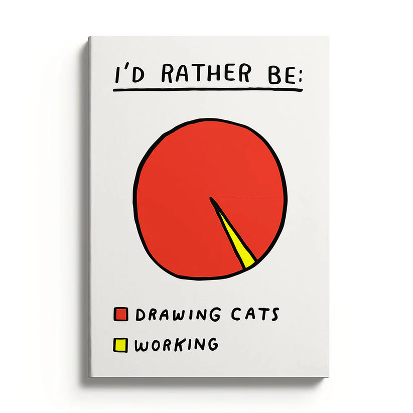 Anteckningsbok Ohh Deer I rather be drawing cats