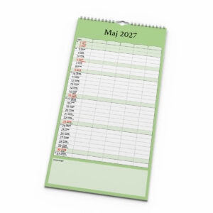 Familjekalender Färg 2027 uppslag