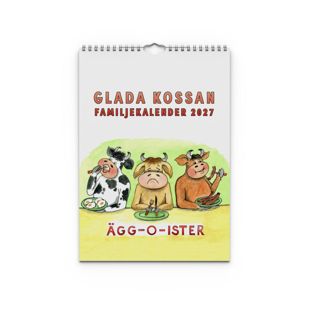 Familjekalender Glada Kossan 2027 Familjekalender Glada Kossan 2027