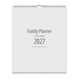 Family Planner XL 8 kolumner 2027