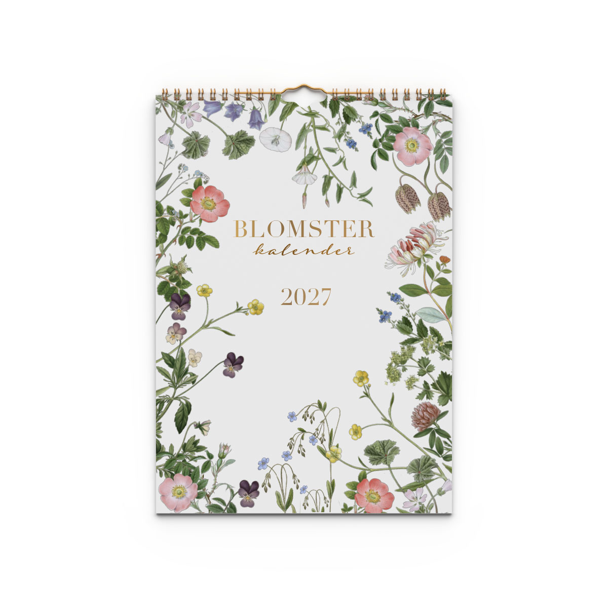 Väggkalender Blomster A4 2027