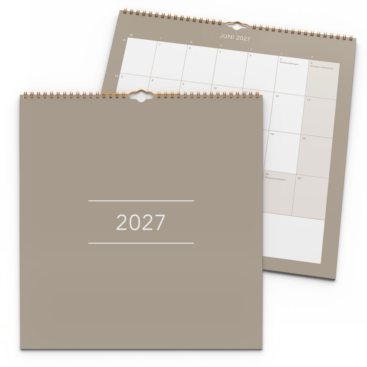 Väggkalender Clean 2027 2