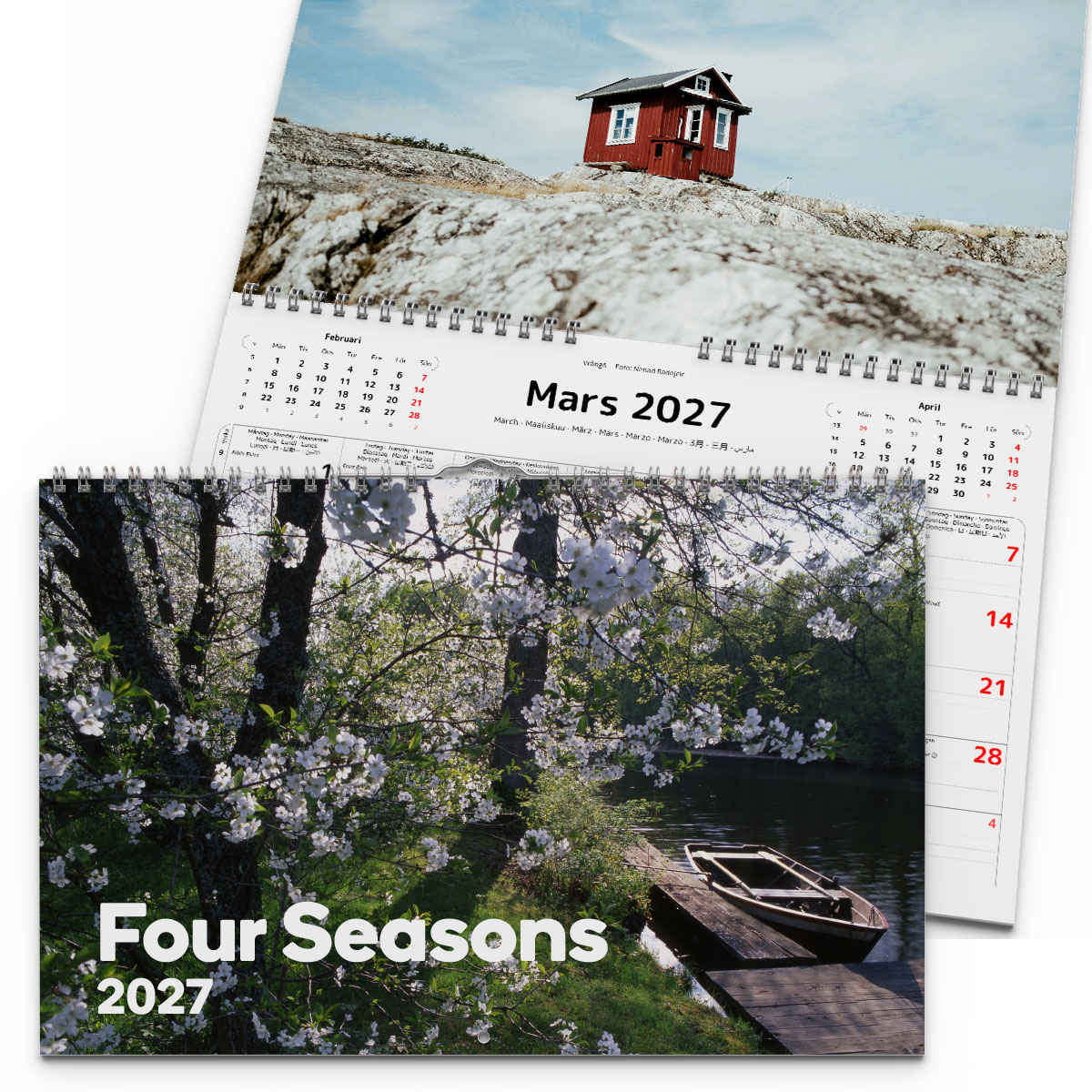 Väggkalender Four Seasons 2027 2