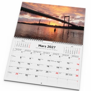 Väggkalender Göteborg 2027 uppslag