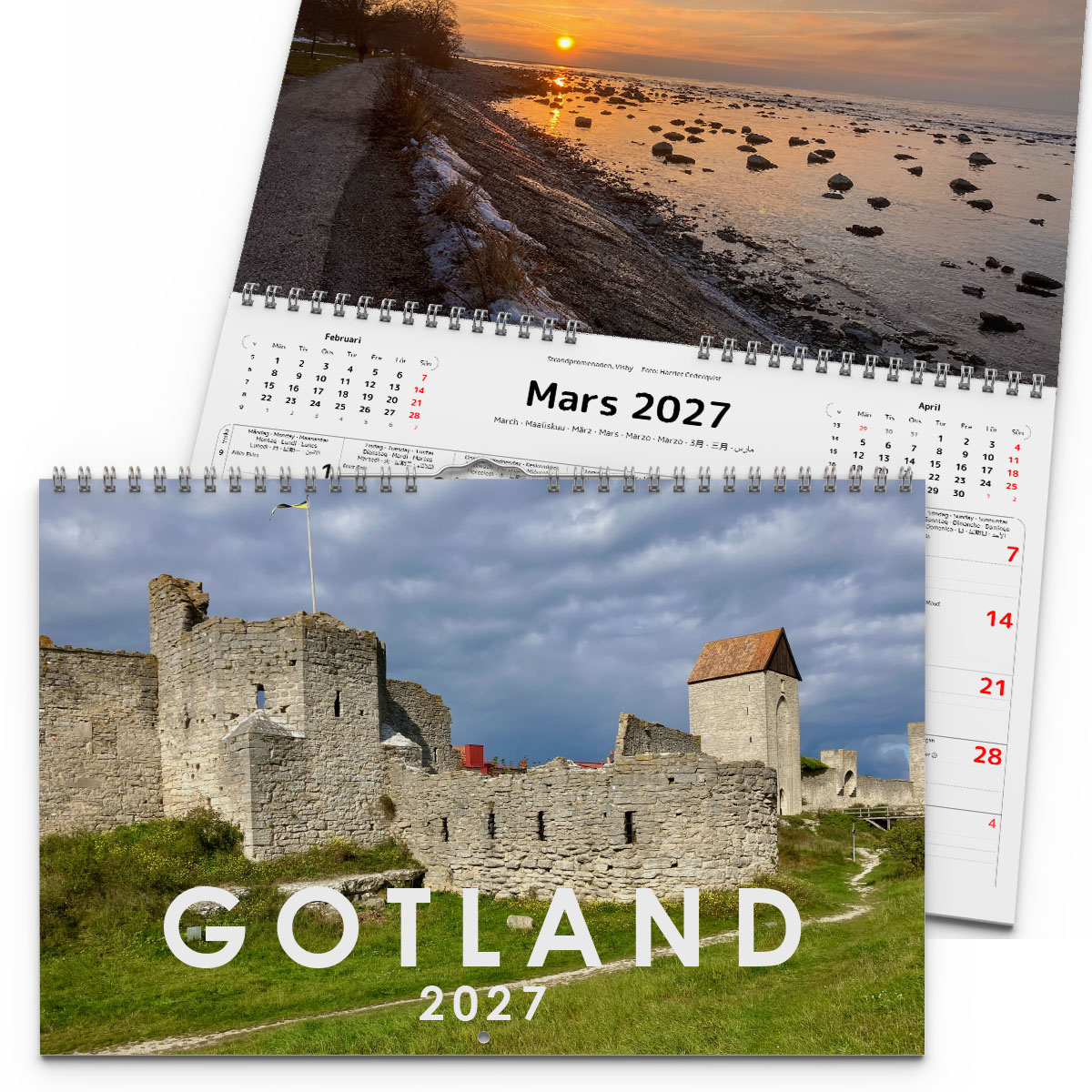 Väggkalender Gotland 2027 2