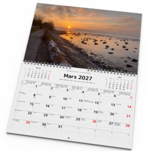 Väggkalender Gotland 2027 uppslag