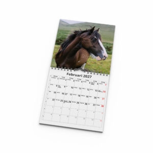 Väggkalender Hästar Mini 2027 uppslag