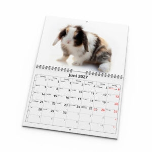 Väggkalender Kaniner Small 2027 uppslag