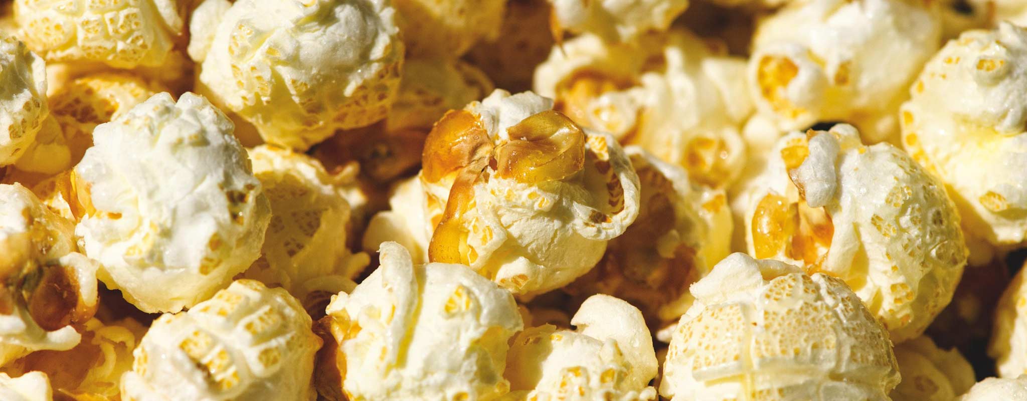 Popcorn i närbild.