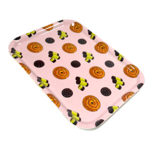 Bricka Fika Rosa Deluxe